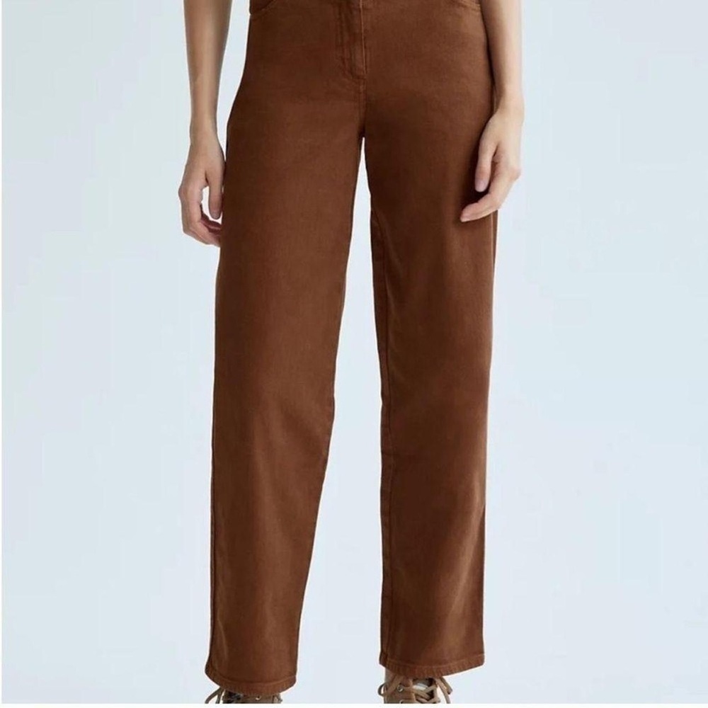 Aritizia Wilfred Free The Melina Pant in Brown Denim